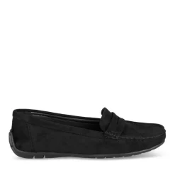 Mocassins NOIR Femme Motif Uni A Enfiler