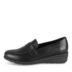 Mocassins NOIR Femme Motif Uni A Enfiler