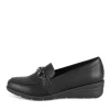Mocassins NOIR Femme Motif Uni A Enfiler