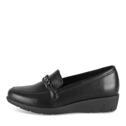 Mocassins NOIR Femme Motif Uni A Enfiler