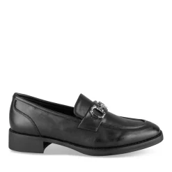 Mocassins NOIR Femme Motif Uni A Enfiler