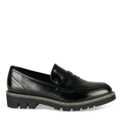 Mocassins NOIR Femme Motif Uni A Enfiler