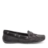 Mocassins NOIR Femme Motif Uni A Enfiler