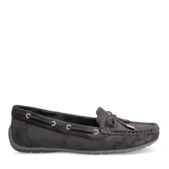 Mocassins NOIR Femme Motif Uni A Enfiler
