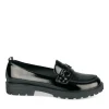 Mocassins NOIR Femme Motif Uni A Enfiler