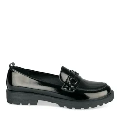 Mocassins NOIR Femme Motif Uni A Enfiler