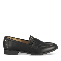 Mocassins NOIR Femme Motif Uni A Enfiler