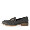 Mocassins NOIR Femme Motif Uni A Enfiler