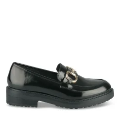 Mocassins NOIR Femme Motif Uni A Enfiler