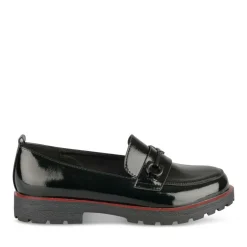 Mocassins NOIR Femme Motif Uni A Enfiler