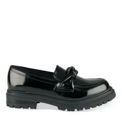 Mocassins NOIR Femme Motif Uni A Enfiler