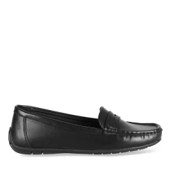 Mocassins NOIR Femme Motif Uni A Enfiler
