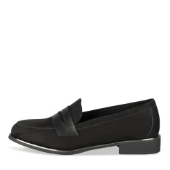 Mocassins NOIR Femme Motif Uni A Enfiler