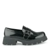 Mocassins NOIR Femme Motif Uni A Enfiler