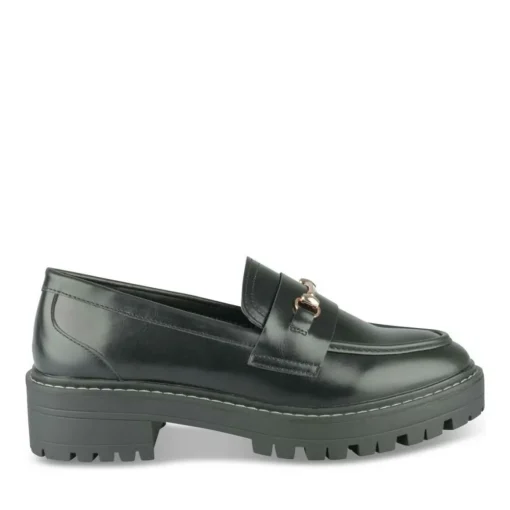 Mocassins NOIR Femme Motif Uni A Enfiler