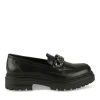 Mocassins NOIR Femme Motif Uni A Enfiler