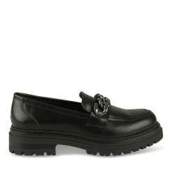 Mocassins NOIR Femme Motif Uni A Enfiler
