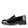 Mocassins NOIR Femme Motif Vernis A Enfiler