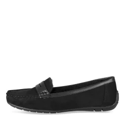 Mocassins NOIR Femme Motif Fausse Fourrure A Enfiler