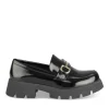 Mocassins NOIR Femme Motif Uni A Enfiler
