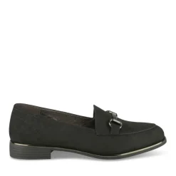 Mocassins NOIR Femme Motif Uni A Enfiler