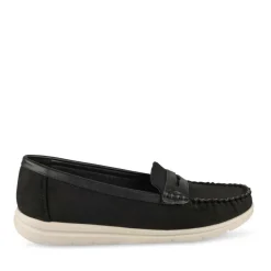 Mocassins NOIR Femme Motif Uni A Enfiler