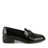 Mocassins NOIR Femme Motif Chaîne A Enfiler
