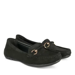 Mocassins NOIR Femme Motif Uni A Enfiler