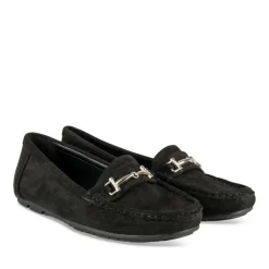 Mocassins NOIR Femme Motif Uni A Enfiler