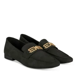 Mocassins NOIR Femme Motif Uni A Enfiler