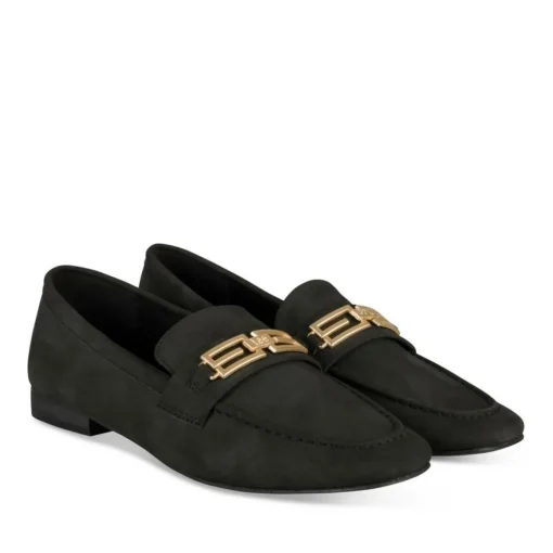 Mocassins NOIR Femme Motif Uni A Enfiler