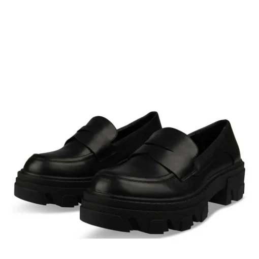 Mocassins NOIR Femme Motif Uni