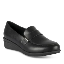 Mocassins NOIR Femme Motif Uni A Enfiler