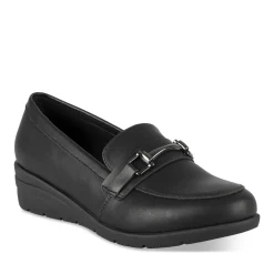 Mocassins NOIR Femme Motif Uni A Enfiler
