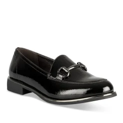 Mocassins NOIR Femme Motif Uni A Enfiler