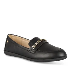 Mocassins NOIR Femme Motif Uni A Enfiler