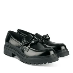 Mocassins NOIR Femme Motif Uni A Enfiler