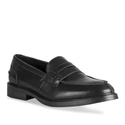 Mocassins NOIR Femme Motif Uni A Enfiler