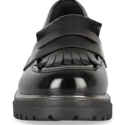 Mocassins NOIR Femme Motif Uni A Enfiler