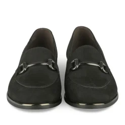 Mocassins NOIR Femme Motif Chaîne A Enfiler