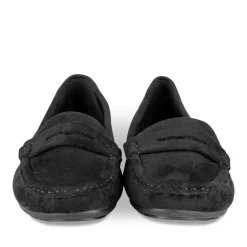Mocassins NOIR Femme Motif Uni A Enfiler