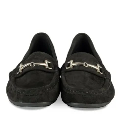 Mocassins NOIR Femme Motif Uni A Enfiler