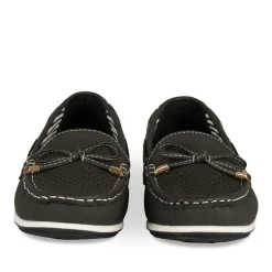 Mocassins NOIR Femme Motif Uni A Enfiler