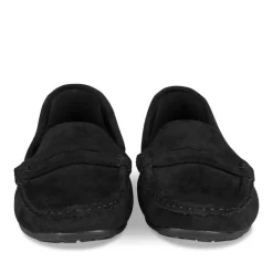 Mocassins NOIR Femme Motif Uni A Enfiler