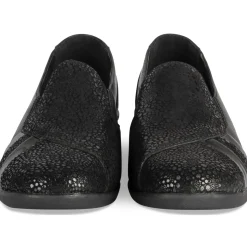 Mocassins NOIR Femme Motif Uni Scratch