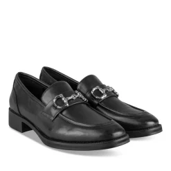 Mocassins NOIR Femme Motif Uni A Enfiler