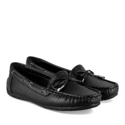 Mocassins NOIR Femme Motif Uni A Enfiler