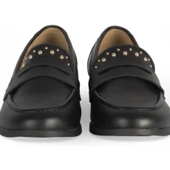 Mocassins NOIR Femme Motif Uni A Enfiler