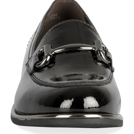 Mocassins NOIR Femme Motif Uni A Enfiler