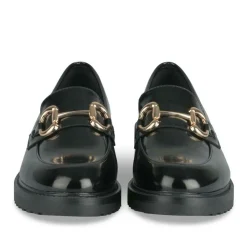 Mocassins NOIR Femme Motif Uni A Enfiler